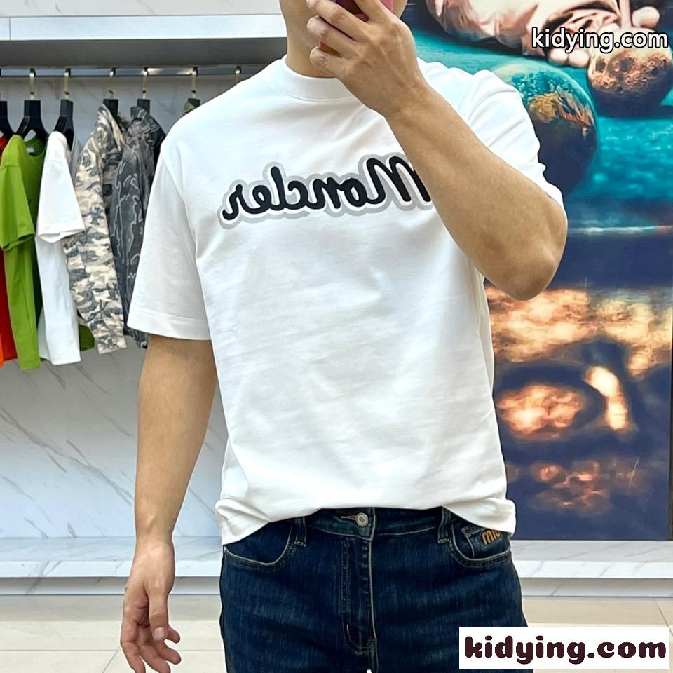 モンクレール Tシャツ コピー シンプル ロゴプリント クルーネック 半袖Tシャツ ホワイト-1