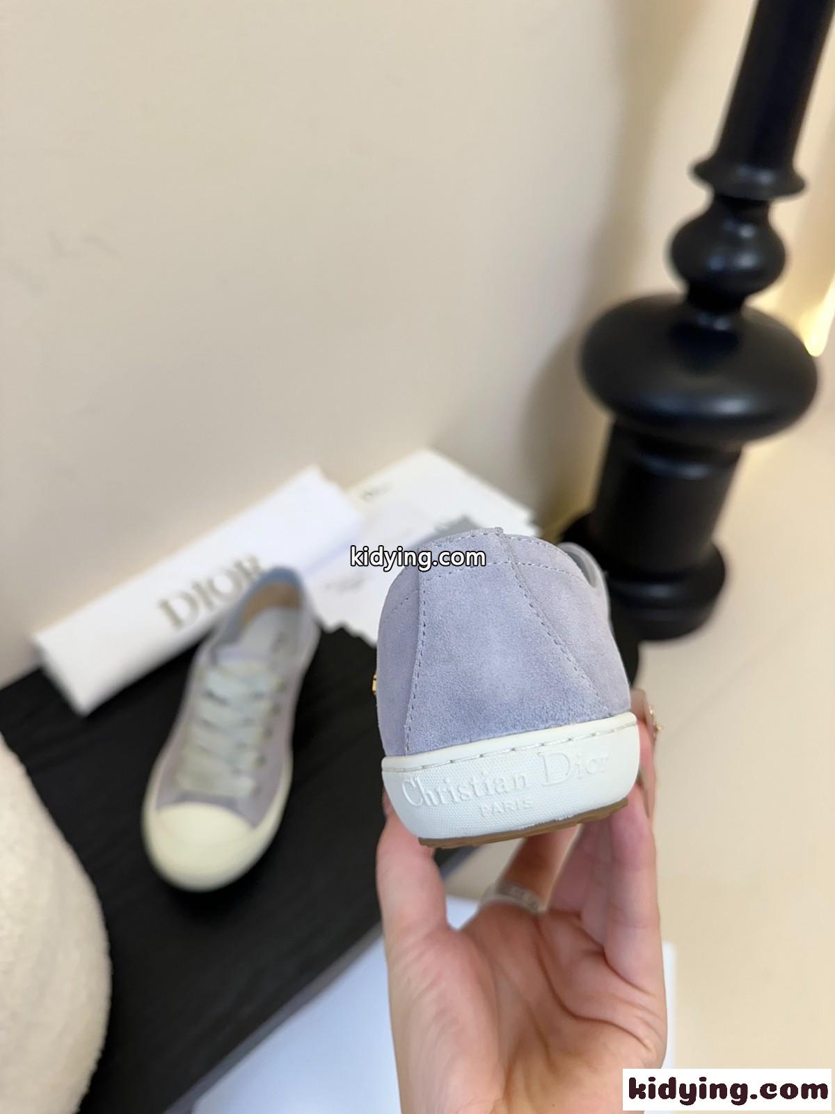 Dioriviera Dior Lucky スニーカー ディオール スーパーコピー サテン グレー-4