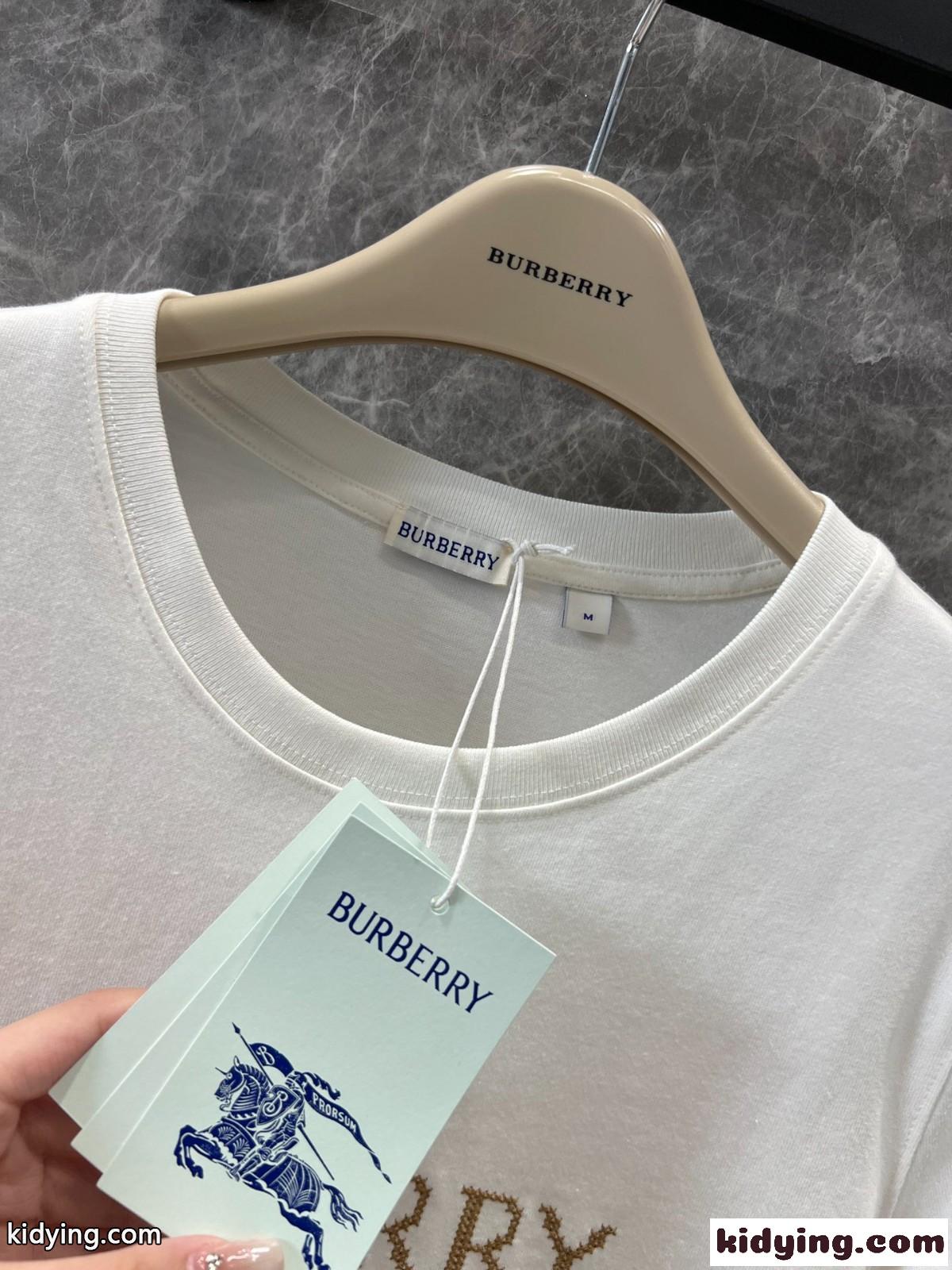 バーバリー クロスステッチ EKD​ コットンTシャツ スーパーコピー ホワイト-3