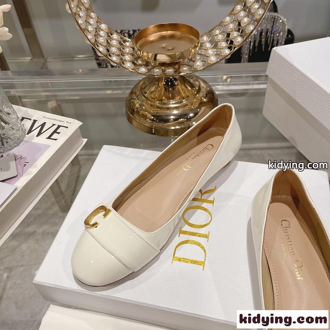 C’EST DIOR バレエフラット クリスチャン・ディオール シューズ コピー ホワイト-2