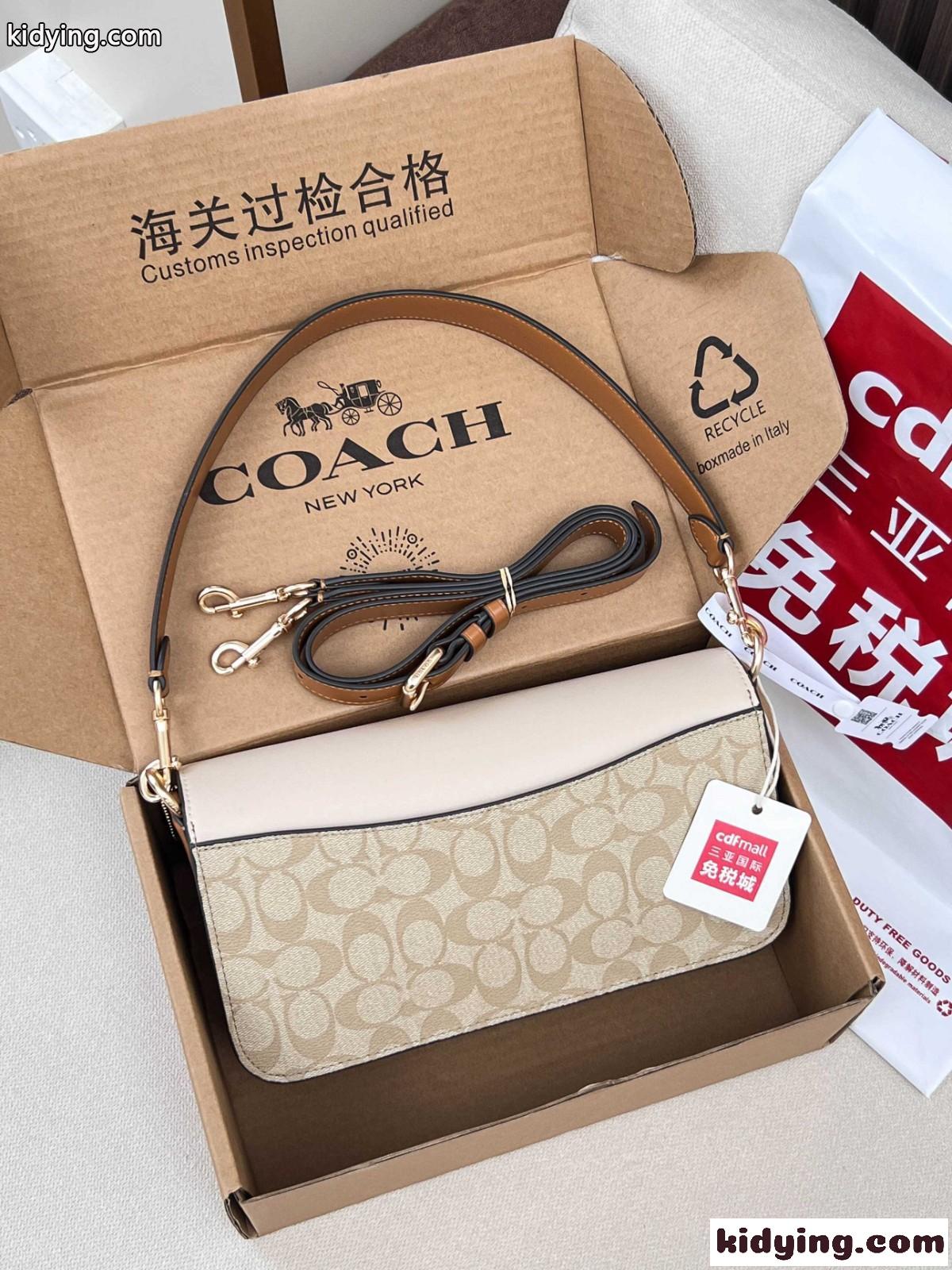 人気 上品 定番 ショルダーバッグ コーチ バッグ スーパーコピー ベージュ-1