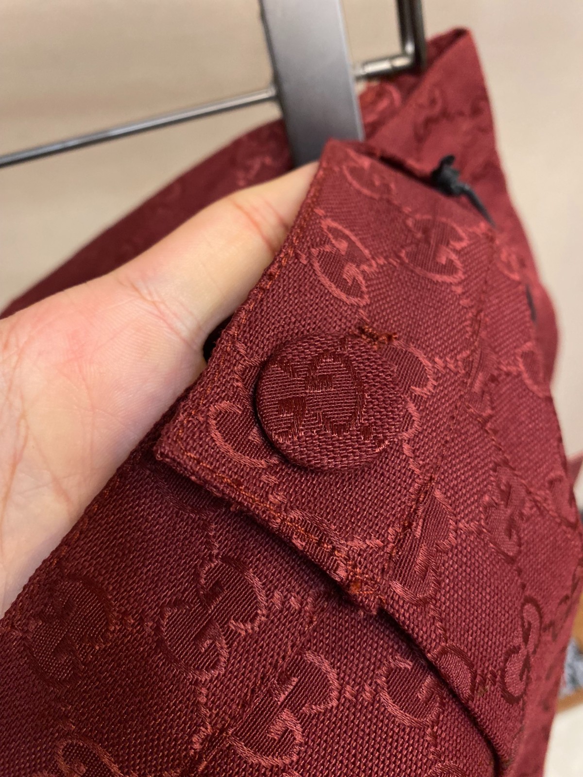 高級感 GGキャンバス ストレートパンツ グッチ パンツ コピー レッド-1