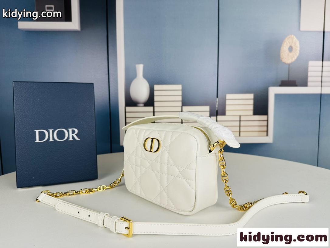 Dior Caro トップハンドル カメラバッグ スモール クリスチャン・ディオール バッグ コピー ホワイト-1