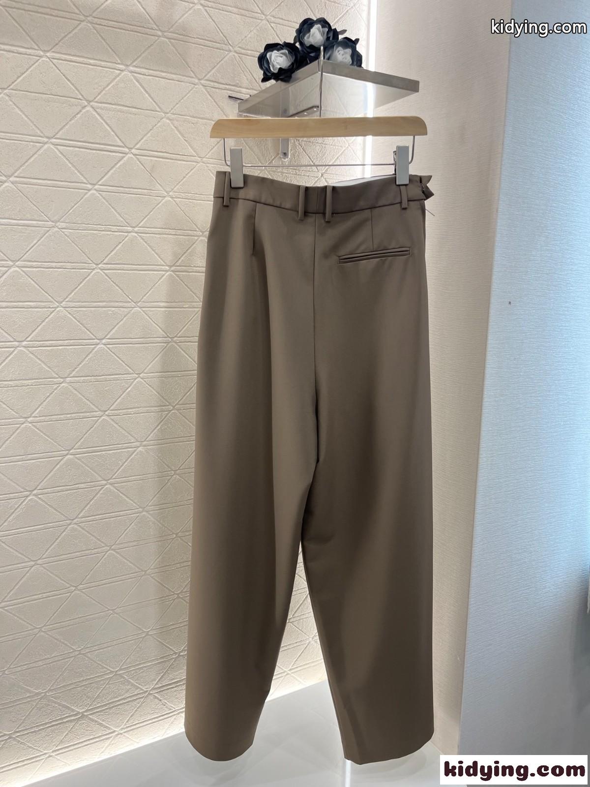 上品 エレガント ロングパンツ ロエベ パンツ コピー レディース カーキ-1