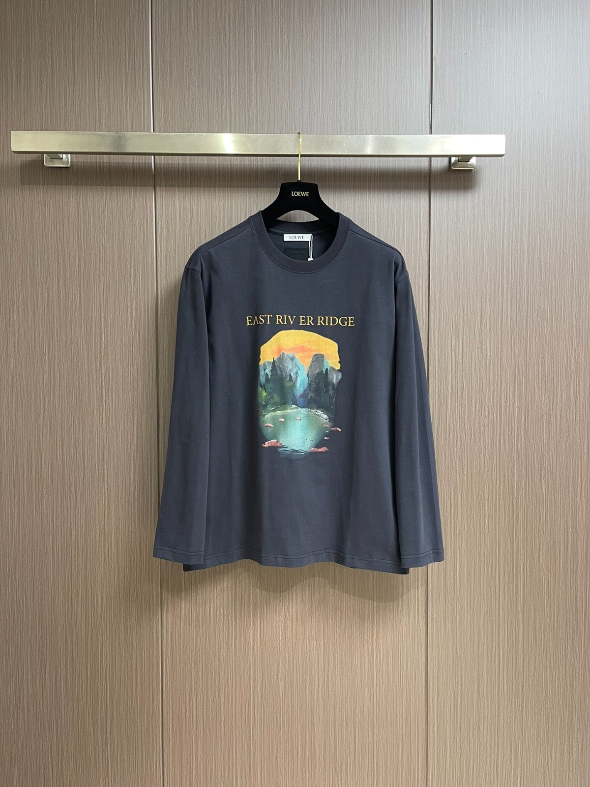 人気 カジュアル ロエベ Tシャツ コピー プリント 長袖Tシャツ-2