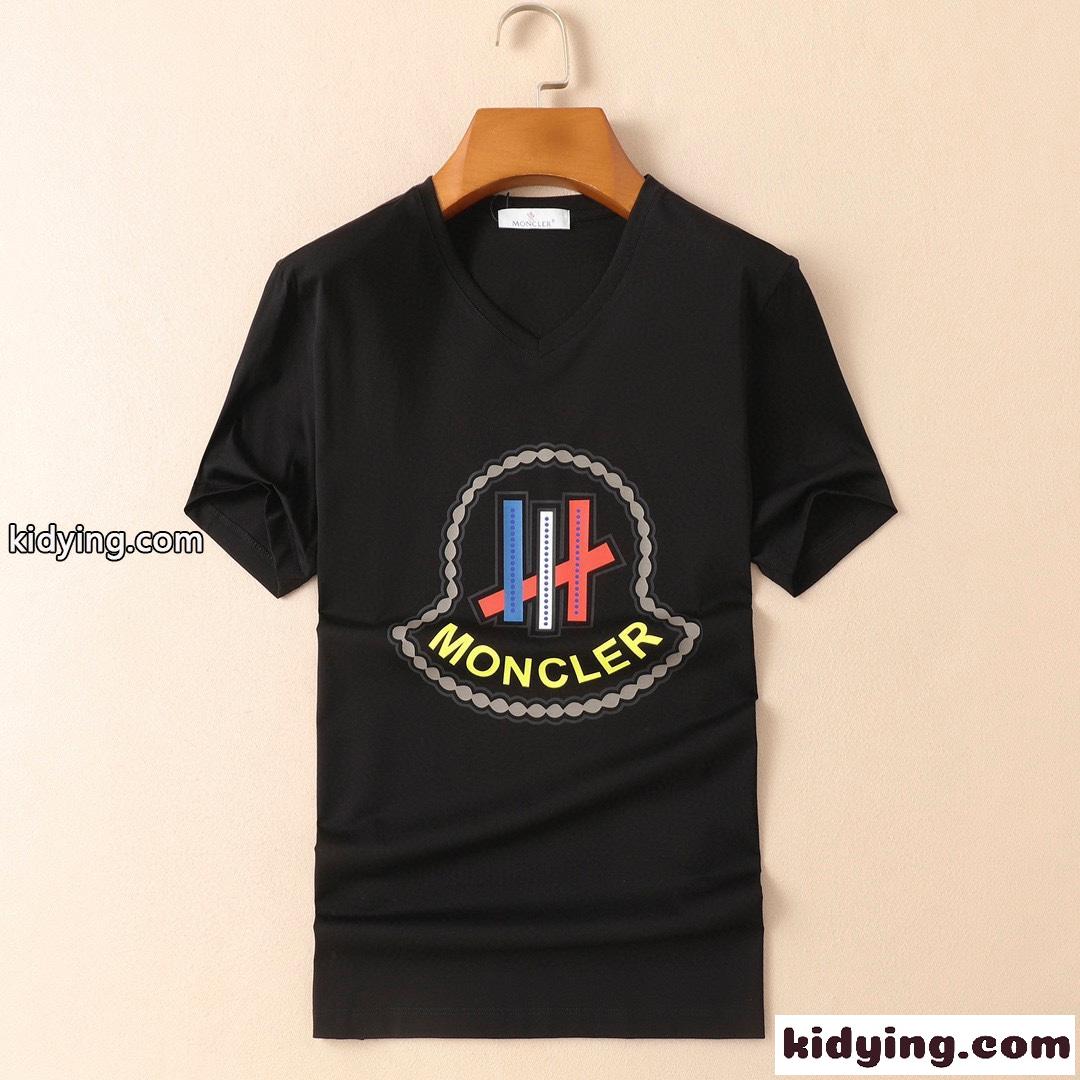 モンクレール tシャツ コピー 半袖 クルーネック トップス おしゃれ カジュアル ロゴ入り プリント-2