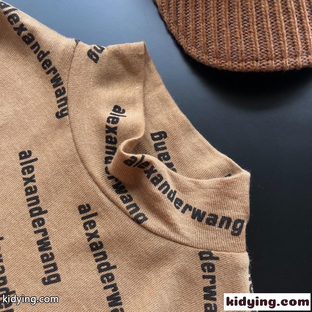 ファッション 合わせやすい 気質アップ ロゴ ウール 長袖 アレキサンダーワング Tシャツ コピー レディース トップス-2
