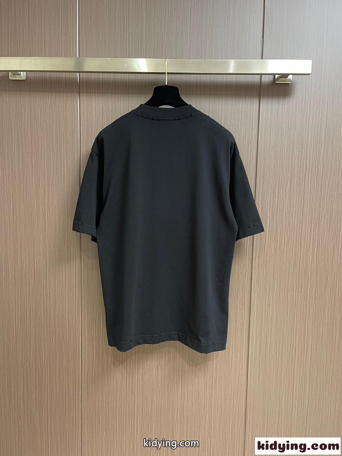 カジュアル 快適 コットンジャージー 半袖Tシャツ シャネル Tシャツ 偽物 ブラック-0