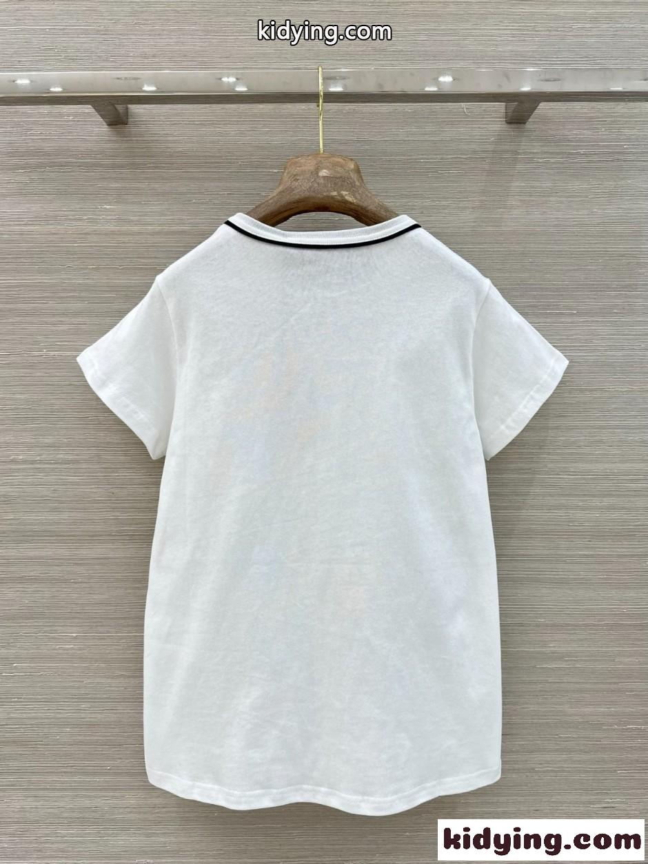 カジュアル 洗練された 半袖Tシャツ ヴァレンティノ Tシャツ 偽物 ホワイト-4