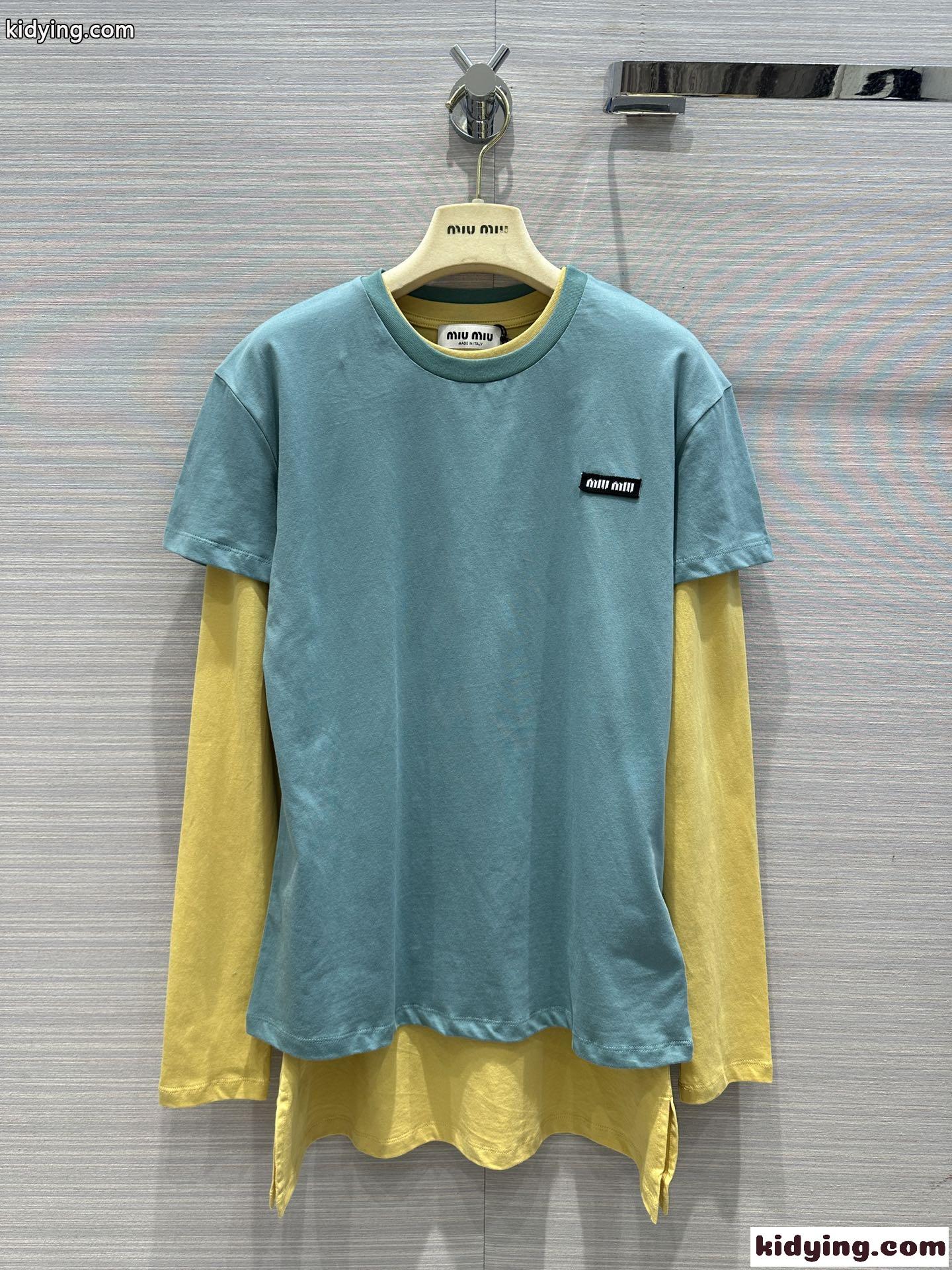 人気 おしゃれ ミュウミュウ Tシャツ コピー ジャージー Tシャツ 3枚セット-2