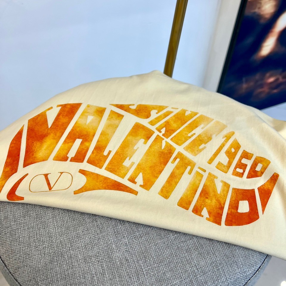 メンズ トップス ヴァレンティノ サーフプリント コットン Tシャツ コピー-3