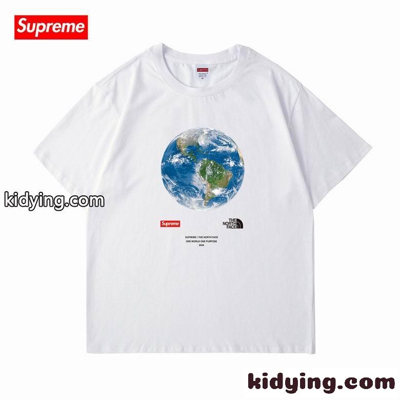 全8色 ゆったり ユニセックス クルーネック 定番 カジュアル シュプリーム tシャツ コピー おしゃれ 人気-1
