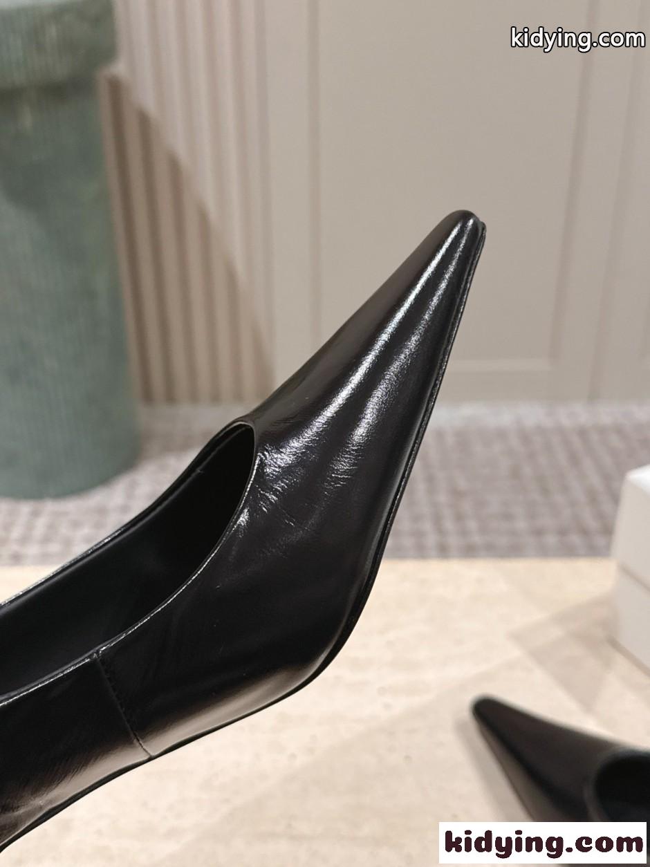 YSL アン=マリー スリングバックパンプス イヴ・サンローラン パンプス コピー ブラック-1