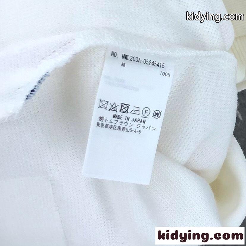 人気 カジュアル トムブラウン Tシャツ 偽物  クルーネック ユニセックス-4