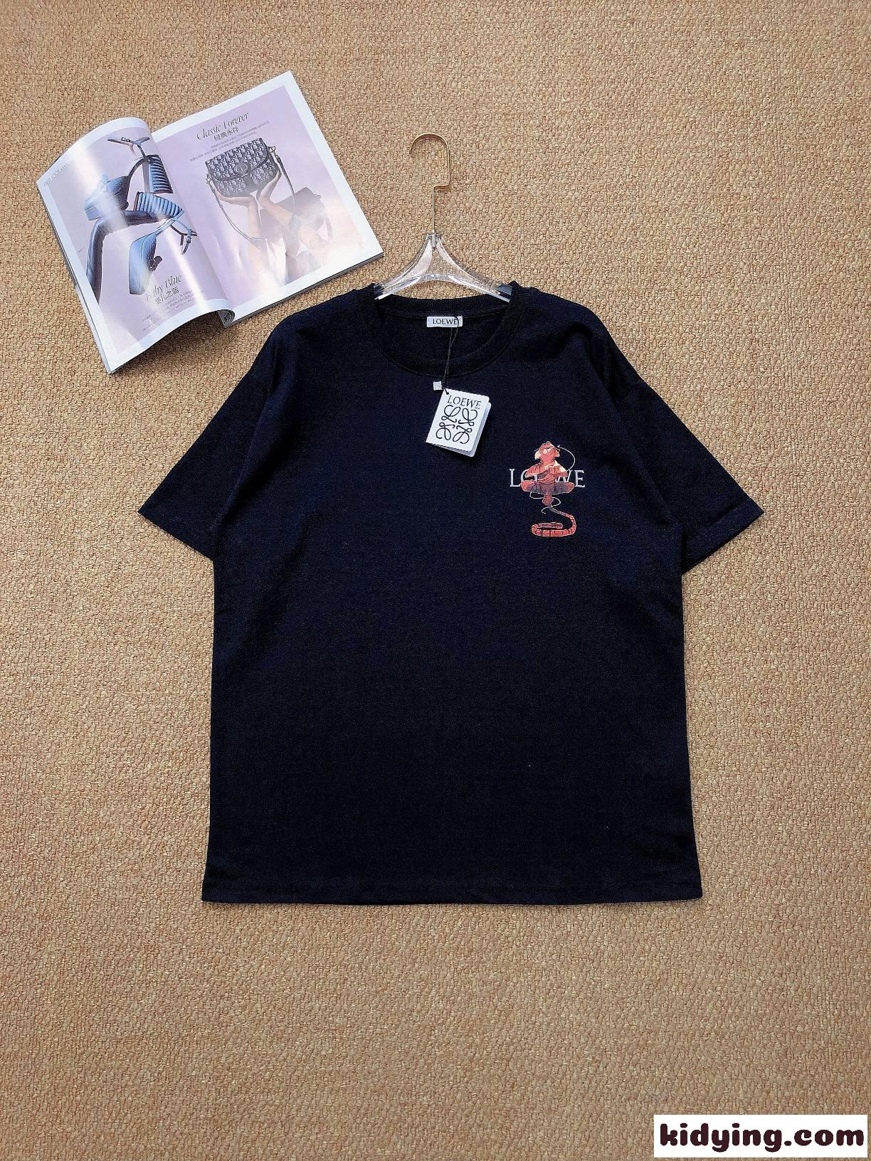 ベーシック 合わせやすい プリント ロエベ tシャツ コピー 半袖 カジュアル 快適 おしゃれ 可愛い-0