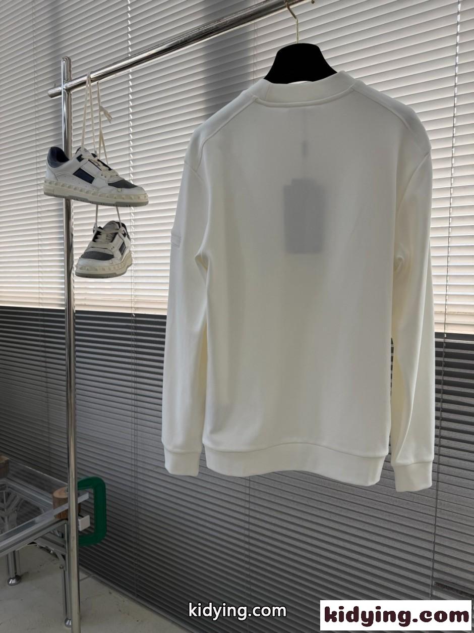 シンプル カジュアル スウェットシャツ プラダ Tシャツ 偽物 ホワイト-4