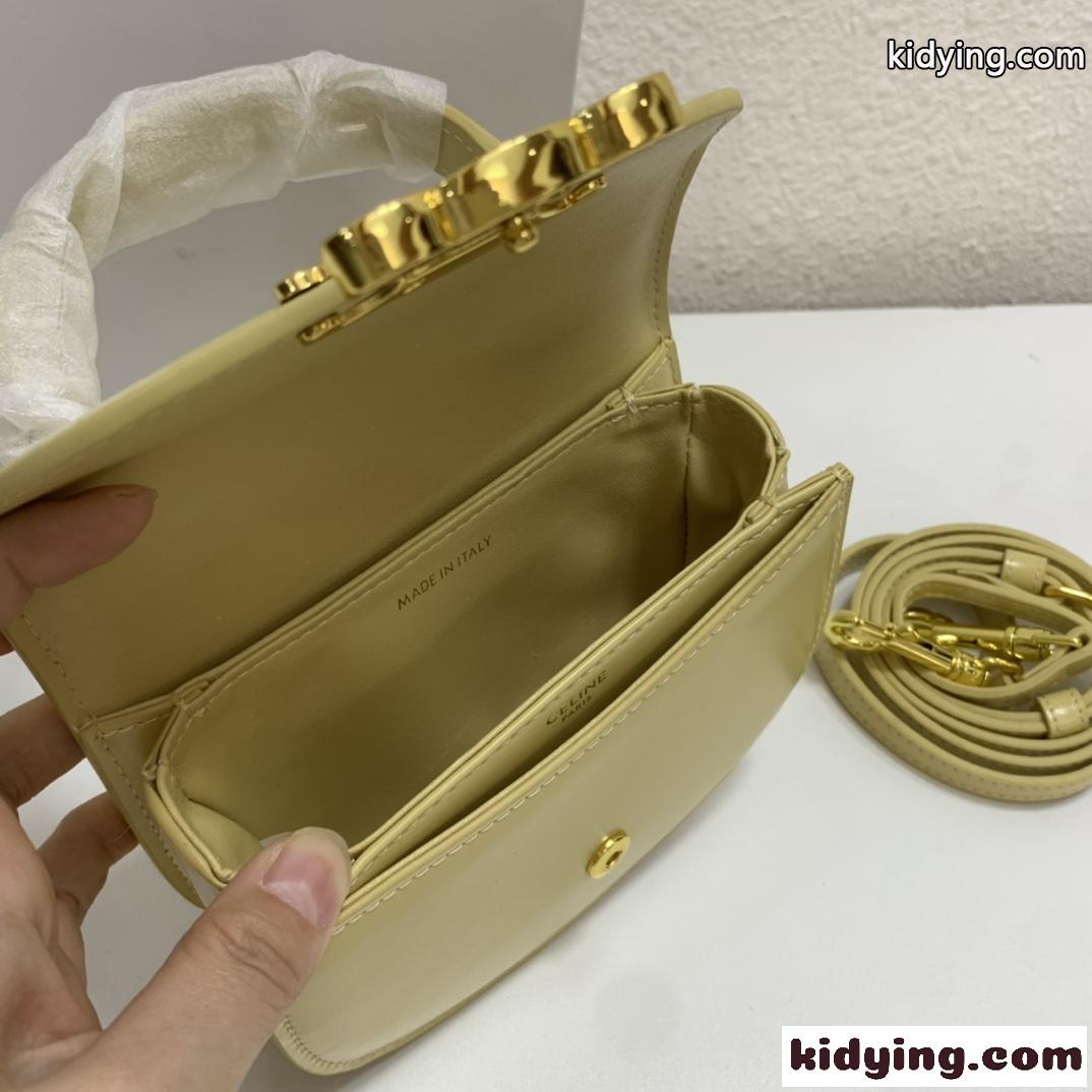 セリーヌ バッグ コピー 人気 ミニ ブザス トリオンフ カーフスキン ショルダーバッグ-3
