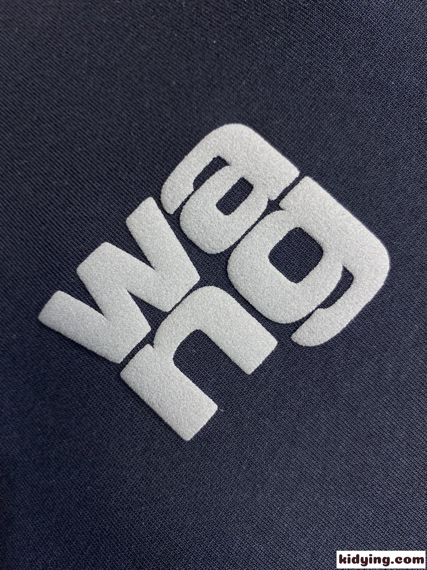 シンプル アレキサンダーワング Tシャツ コピー ロゴ入り クルーネック 半袖Tシャツ ブラック-2
