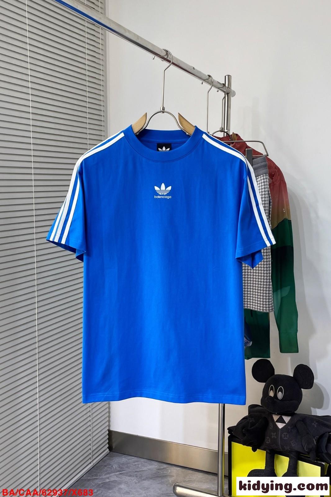 BALENCIAGA×adidas バレンシアガ Tシャツ コピー おしゃれ カジュアル 半袖Tシャツ-1