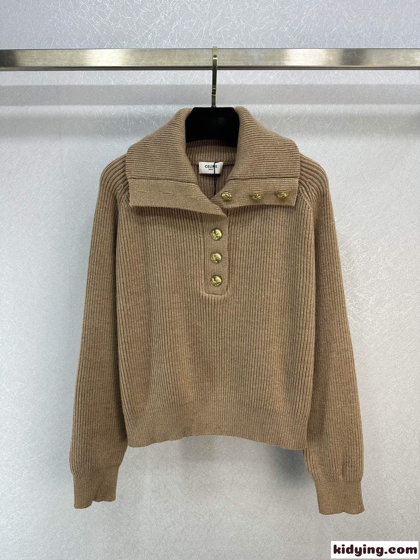 シンプル おしゃれ ヴァルーズ リブニット セリーヌ セーター コピー レディース-1
