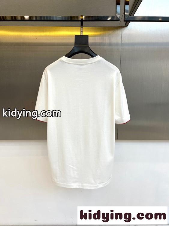 シンプル モンクレール Tシャツ 偽物 半袖Tシャツ クルーネック ホワイト-3