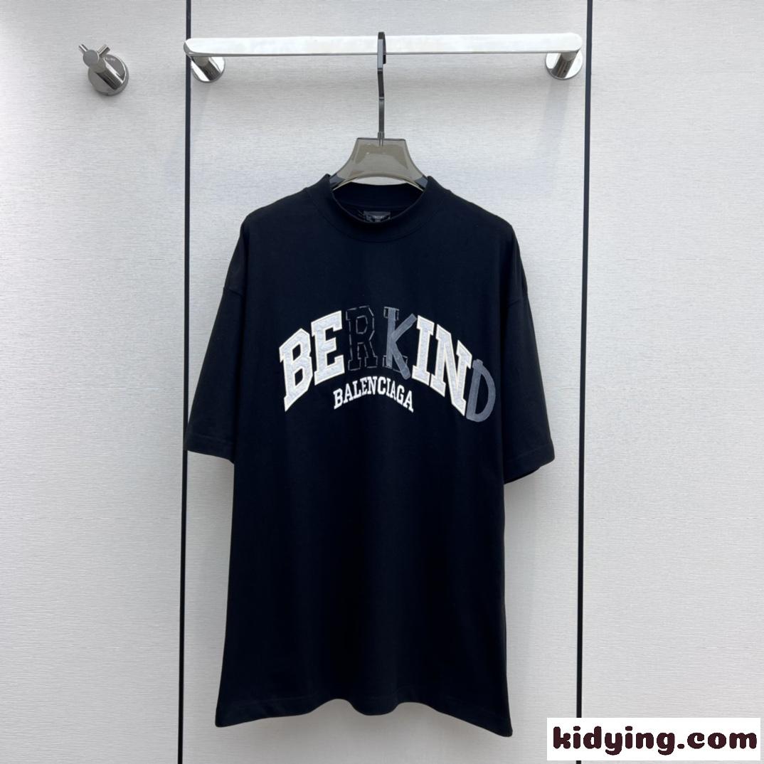 ユニセックス カジュアル おしゃれ バレンシアガ Tシャツ コピー 半袖 トップス-1