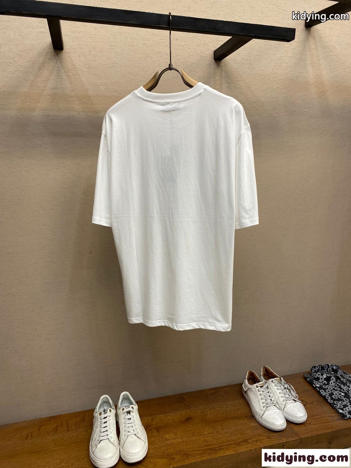 人気 ロゴ入り クルーネック グッチ 半袖Tシャツ コピー コットン ホワイト-2