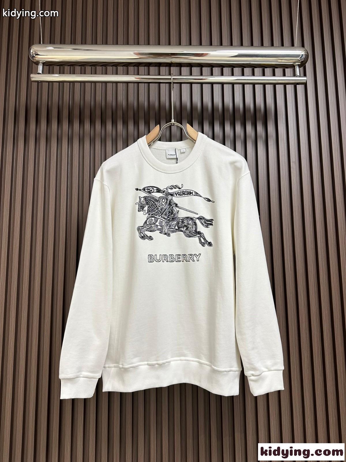 エンブロイダリーEKD コットンスウェットシャツ バーバリー Tシャツ コピー-0