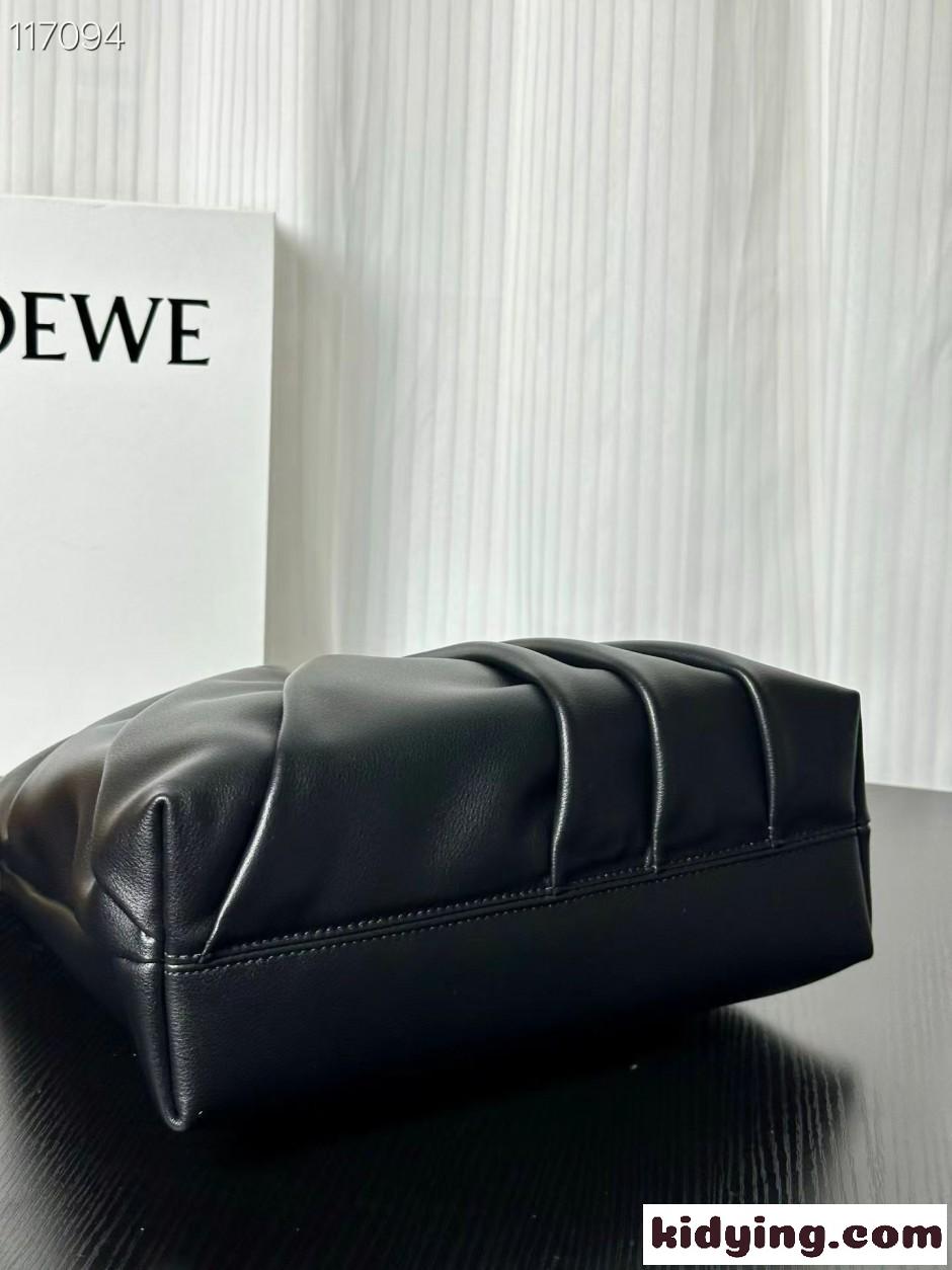 LOEWE 大人気 新作 ドレープ トートバッグ ロエベ スーパーコピー ブラック-1
