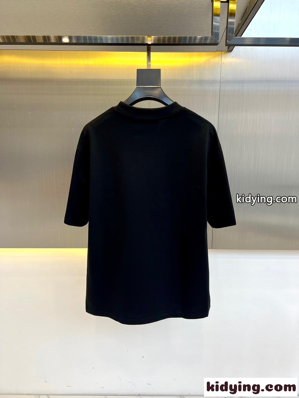 カジュアル クルーネック 半袖Tシャツ グッチ Tシャツ 偽物 合わせやすい ブラック-3