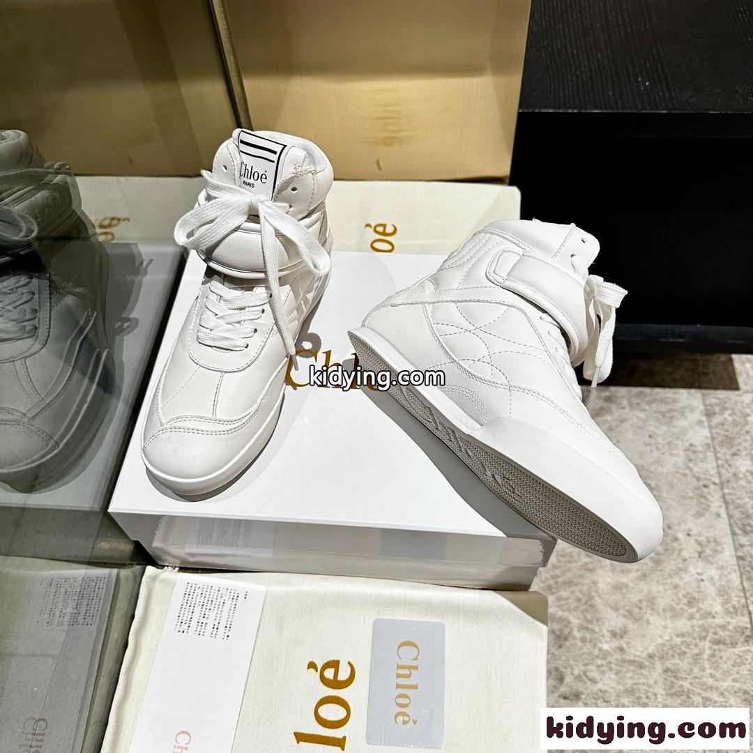 クロエ スニーカー スーパーコピー 人気 カジュアル CHLOÉ KICK ハイトップ スニーカー-3