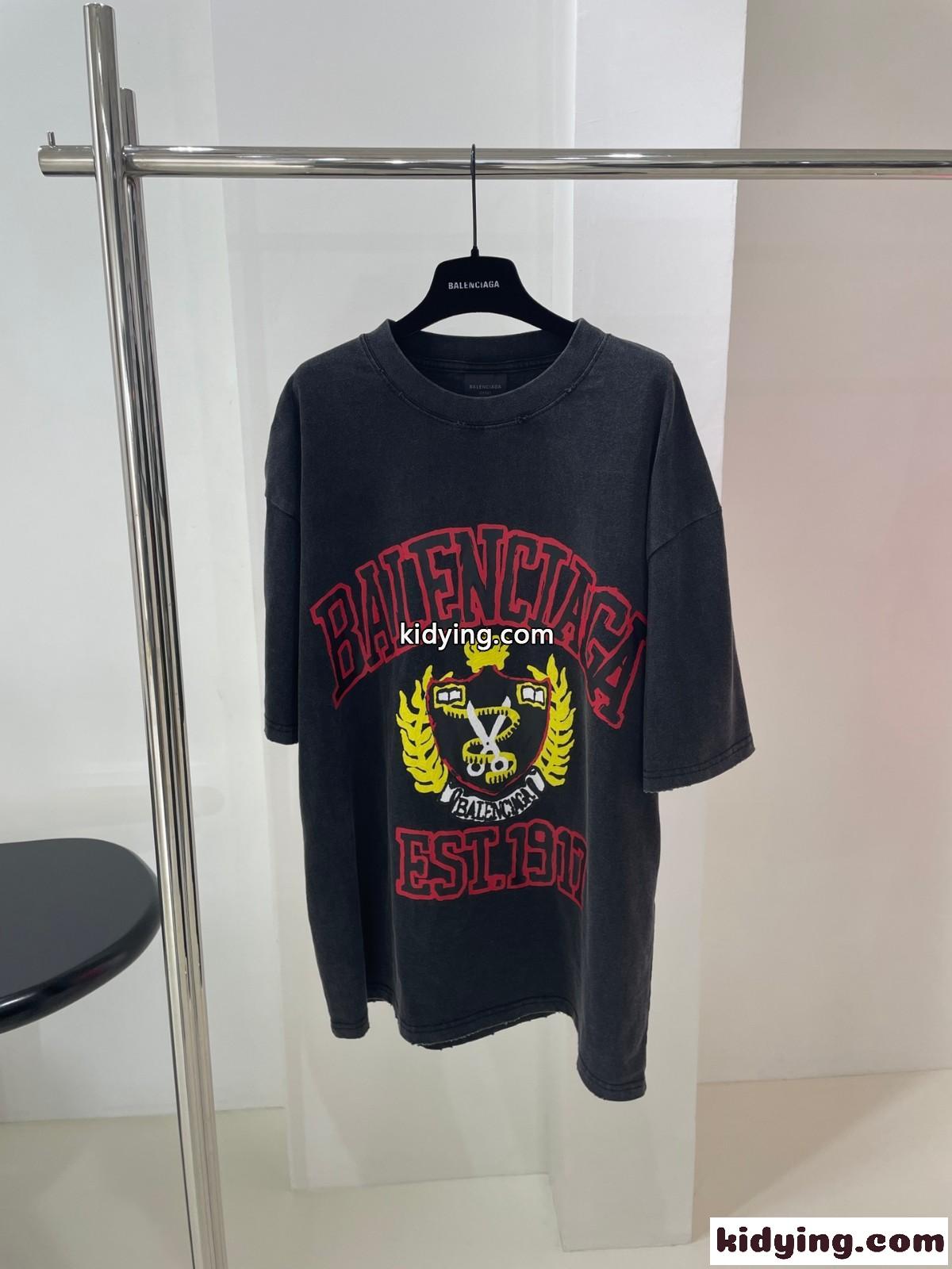 DIY COLLEGE カジュアル オーバーサイズ バレンシアガ Tシャツ コピー 半袖 トップス-1