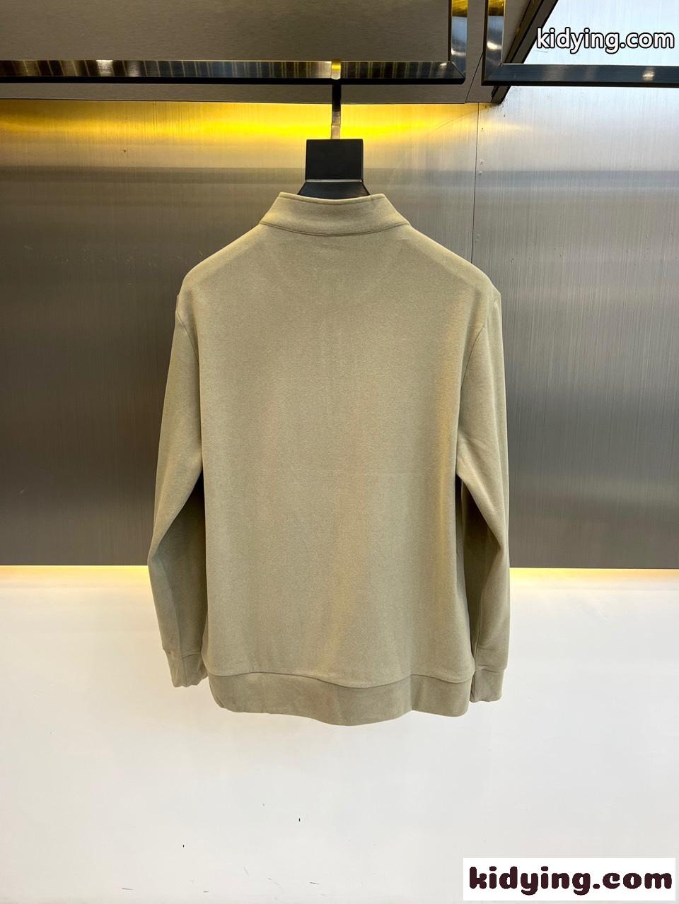 ハーフジップ ハイネック メンズ 長袖Tシャツ モンクレール Tシャツ コピー-4