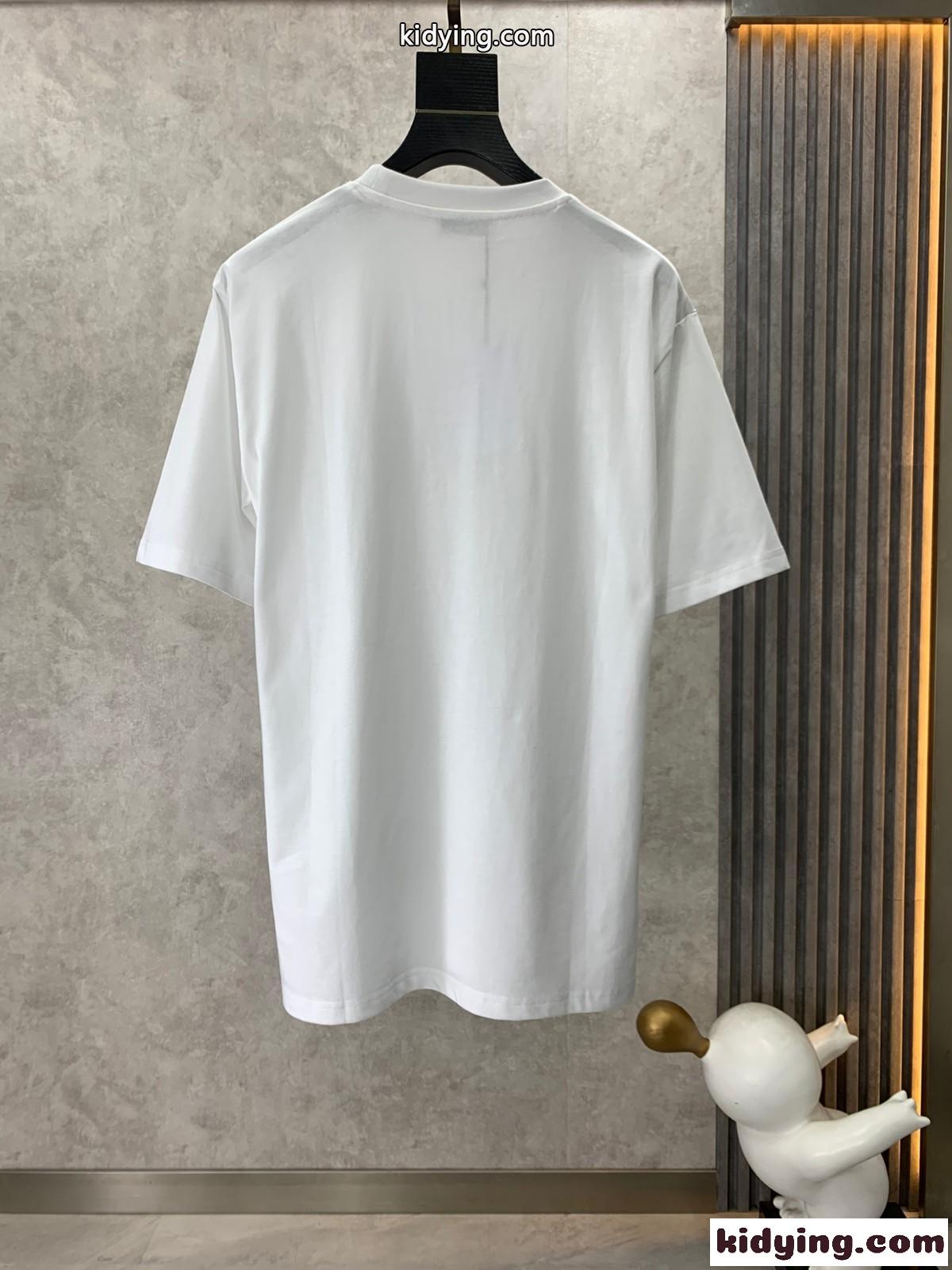 おしゃれ 快適 コットン クルーネック 半袖Tシャツ セリーヌ Tシャツ コピー メンズ-1
