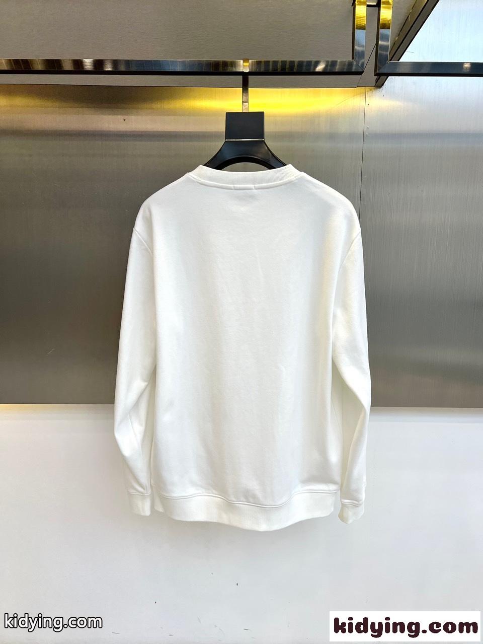 シンプル コットン スウェットシャツ クリスチャン・ディオール Tシャツ コピー ホワイト-3