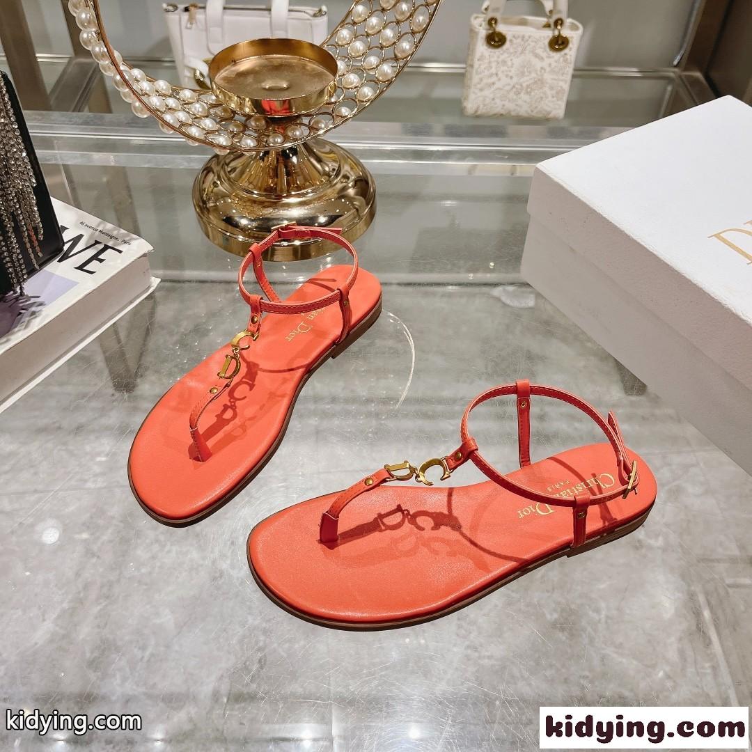Dioriviera Cest Dior ビーチサンダル クリスチャン・ディオール サンダル コピー オレンジ-2