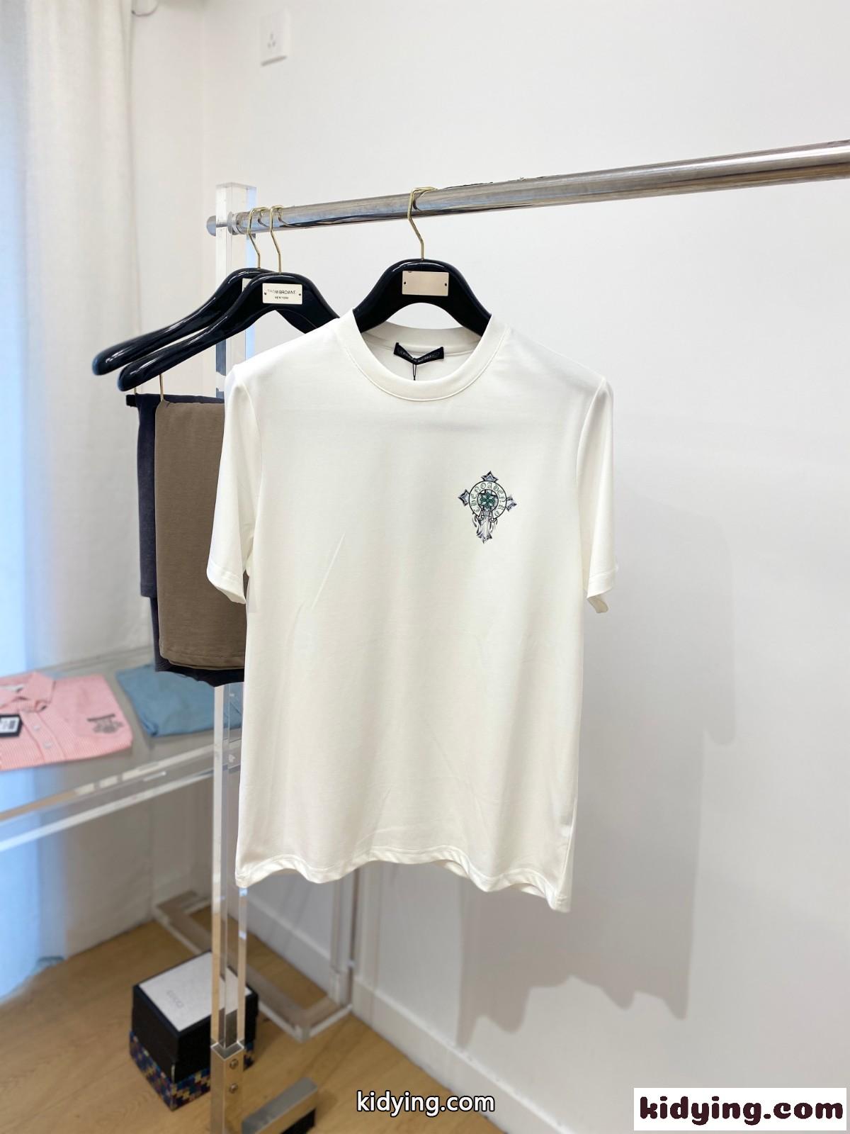 カジュアル クロムハーツ 半袖Tシャツ コピー プリント ストリート ホワイト-0
