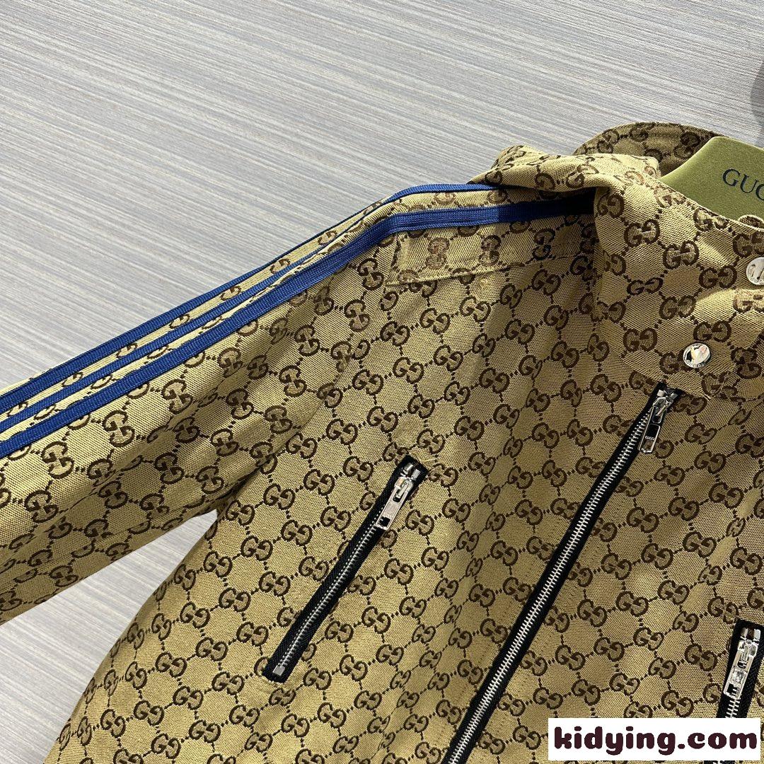 adidas x Gucci カジュアル フード付き ロング グッチ ジャケット コピー アウター-1