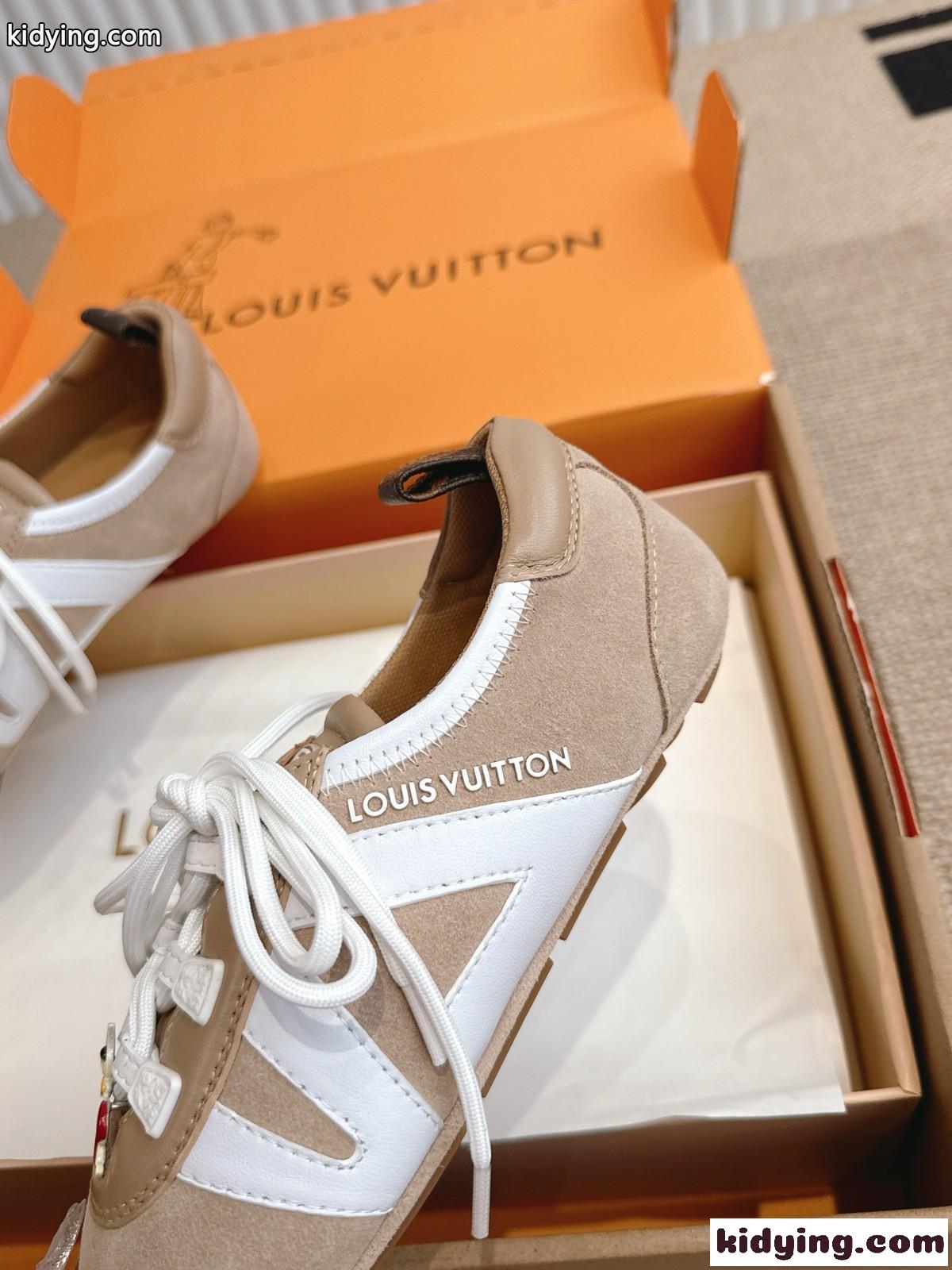 人気新作～LV スニーカリーナ ルイ・ヴィトン スニーカー スーパーコピー スエード-1