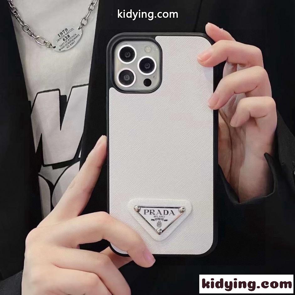 プラダ スマホケース 偽物 アイフォンケース トライアングルロゴ付き iPhone17-0