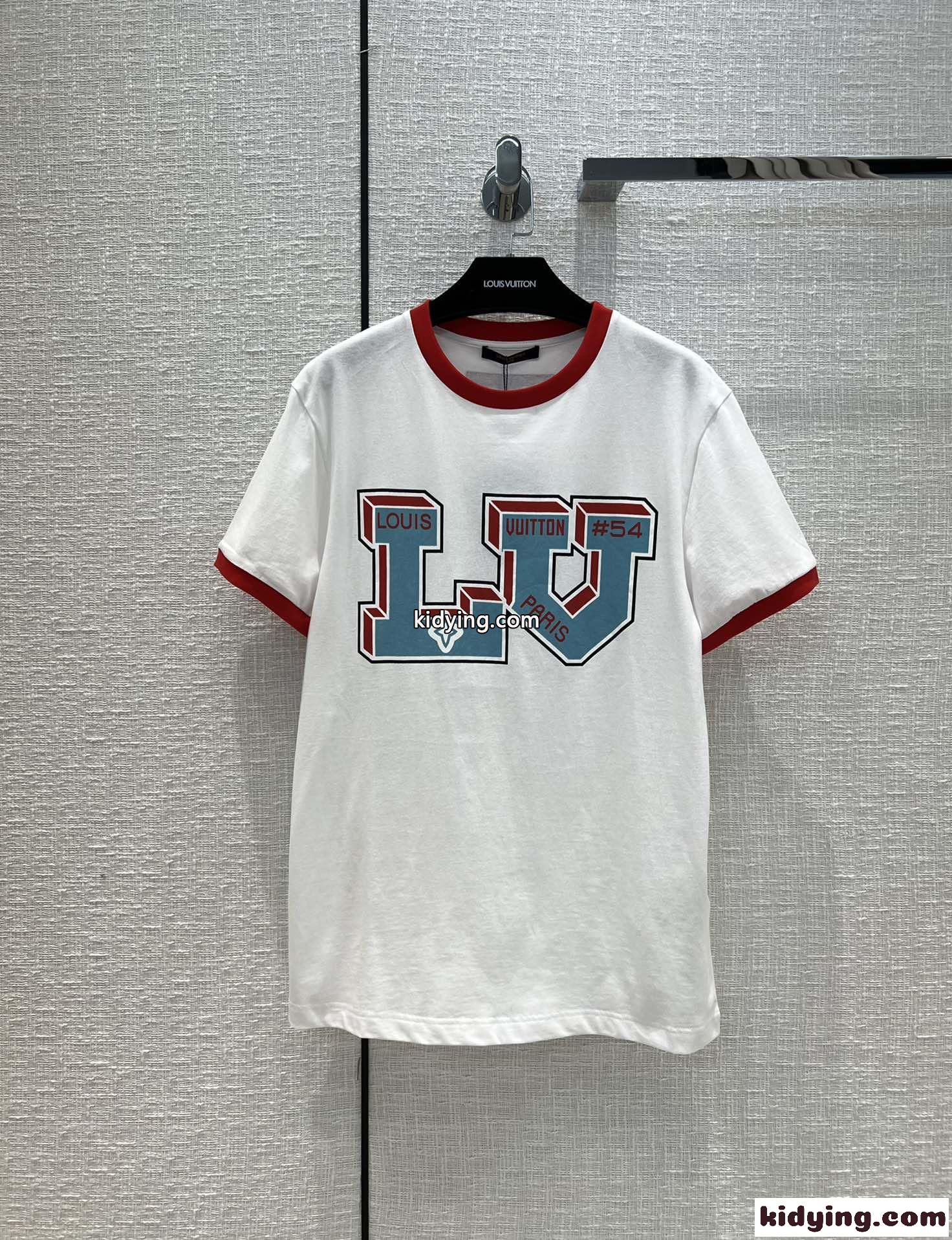 春夏 新作 人気 ルイ・ヴィトン Tシャツ コピー クルーネック コットン 半袖 プリント トップス-2