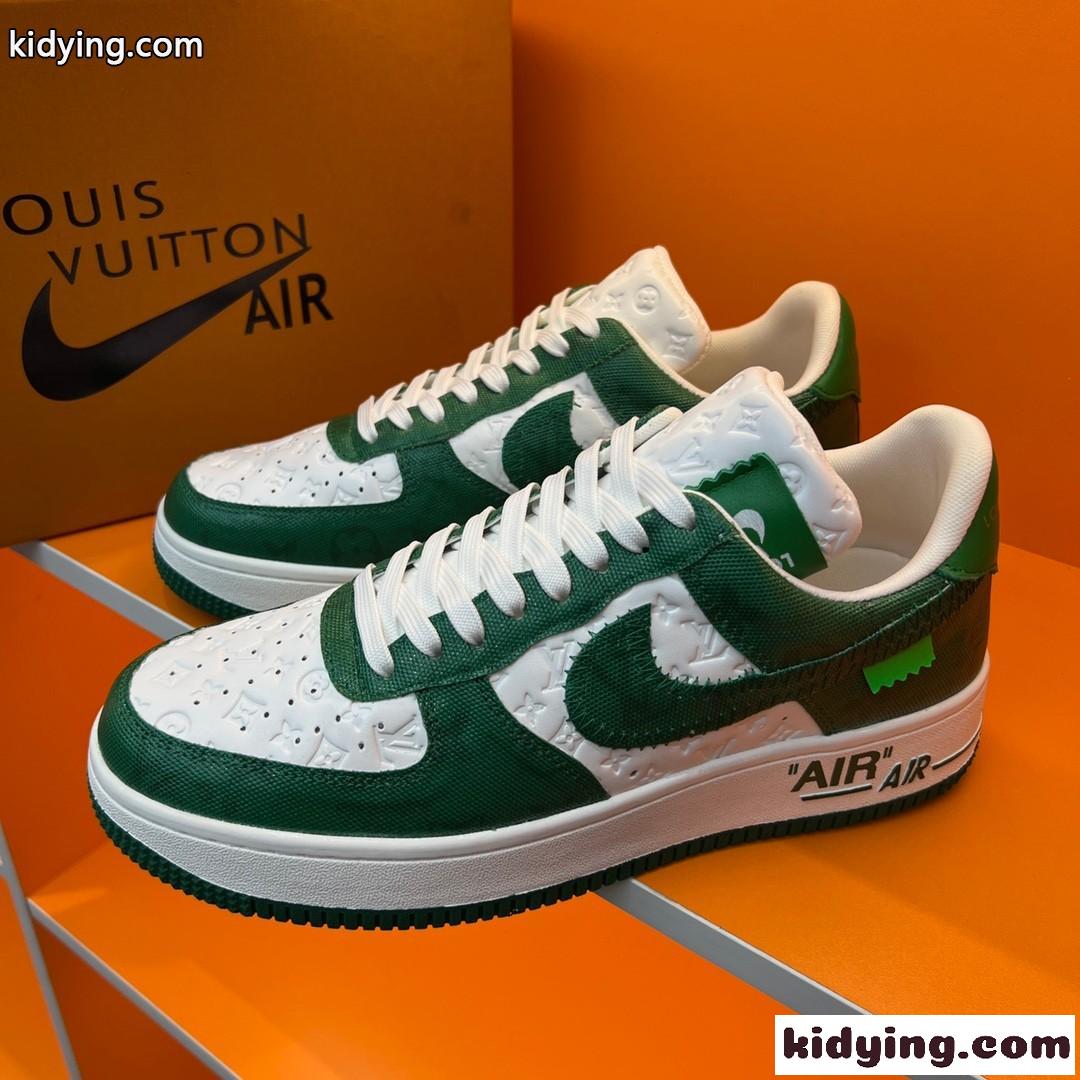 目立つ 配色 メンズ LV x OFF-WHITE x Nike オフホワイト スニーカー コピー 人気 カジュアル レースアップ-0