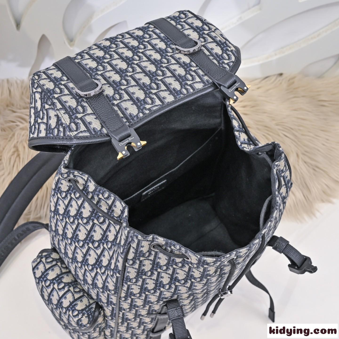 Dior Hit the Road フラップ付き バックパック スーパーコピー ベージュ-4