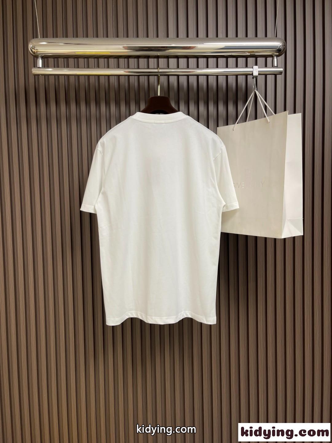 シンプル ロゴプリント クルーネック 半袖Tシャツ バーバリー Tシャツ コピー-0