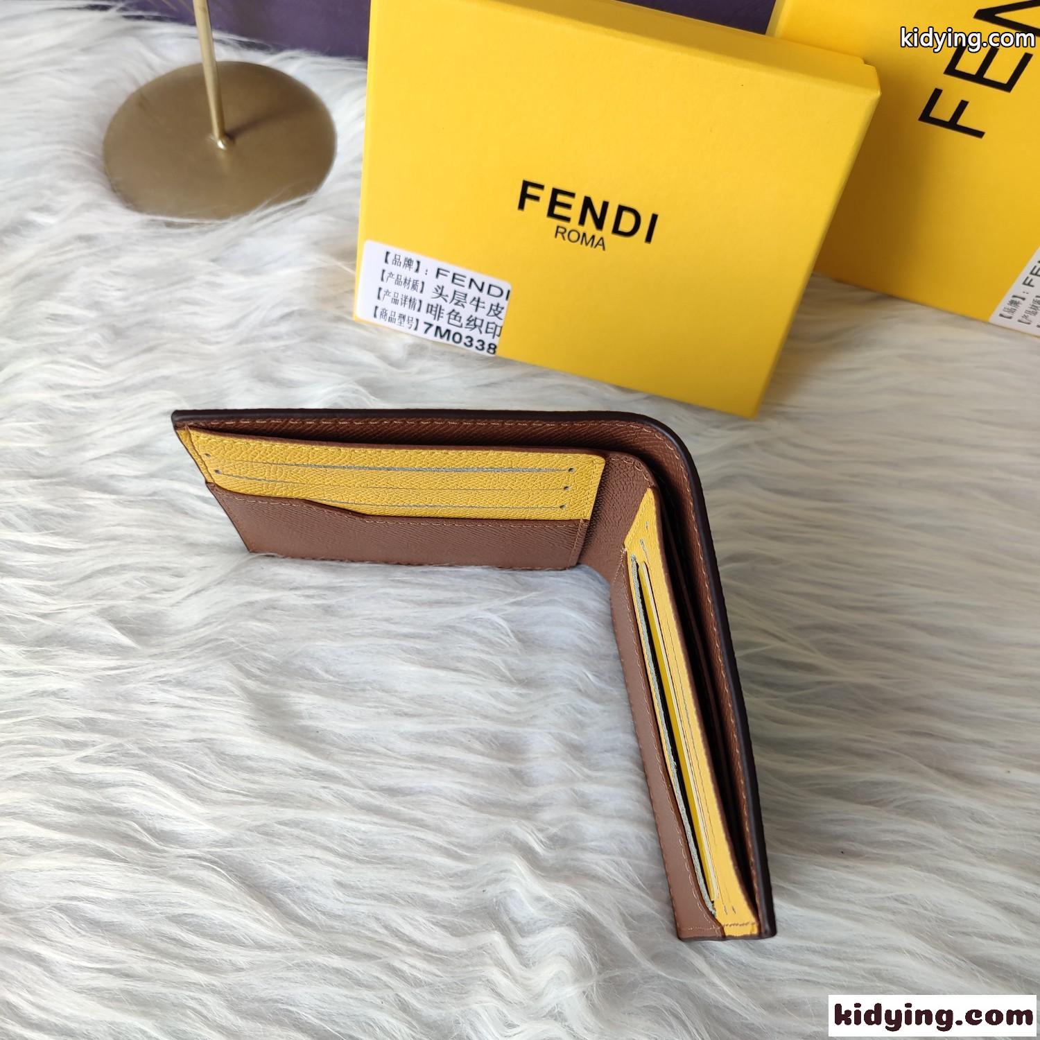 フェンディ 財布 コピー 定番 人気 ロゴ 二つ折り財布 ウォレット-3