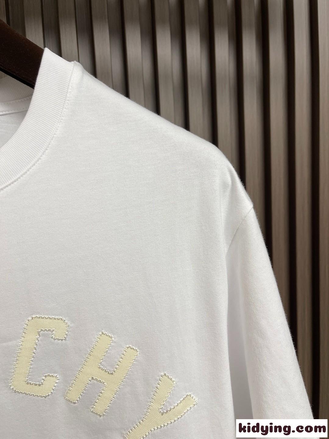 シンプル ロゴ入り 半袖Tシャツ ジバンシィ Tシャツ コピー クルーネック ホワイト-0