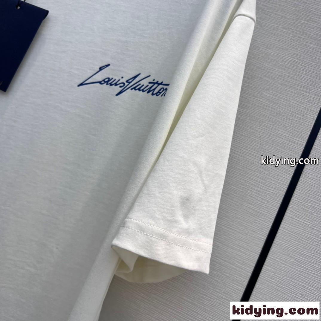 ルイ・ヴィトン Tシャツ コピー ユニセックス LV × YK パンプキンプリンテッドTシャツ-3