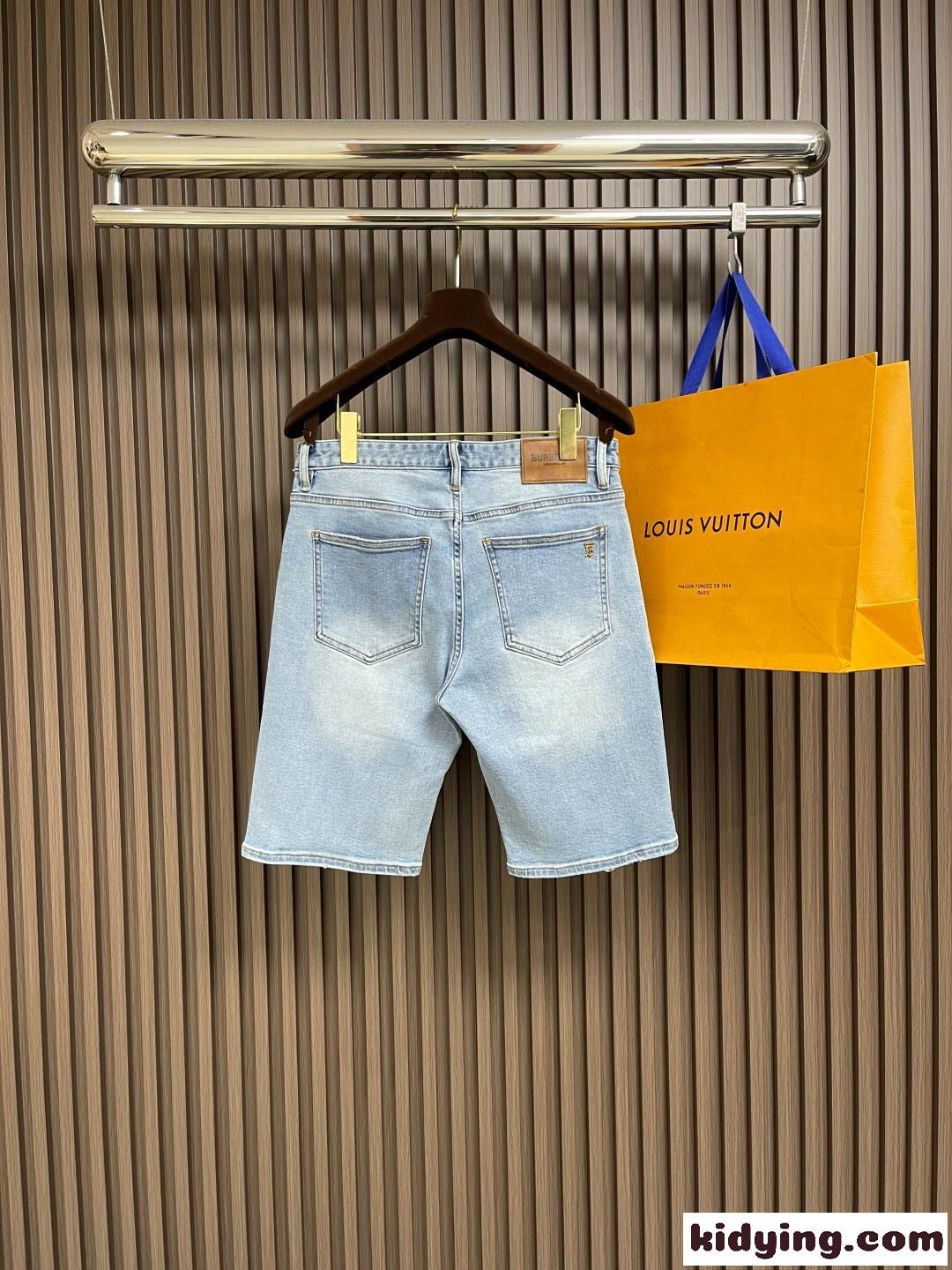 定番 合わせやすい デニム ショートパンツ バーバリー パンツ コピー メンズ-0