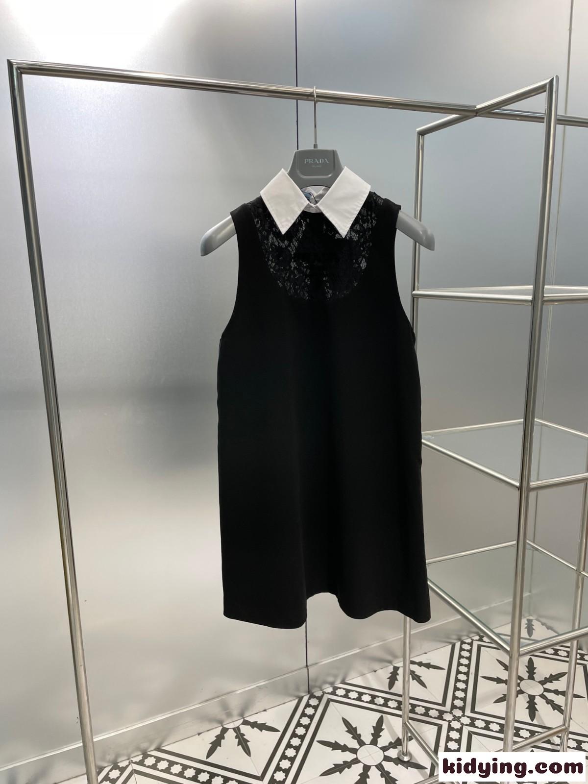 上品 セクシー レース キャディ ミニドレス プラダ ワンピース コピー ノースリーブ-0