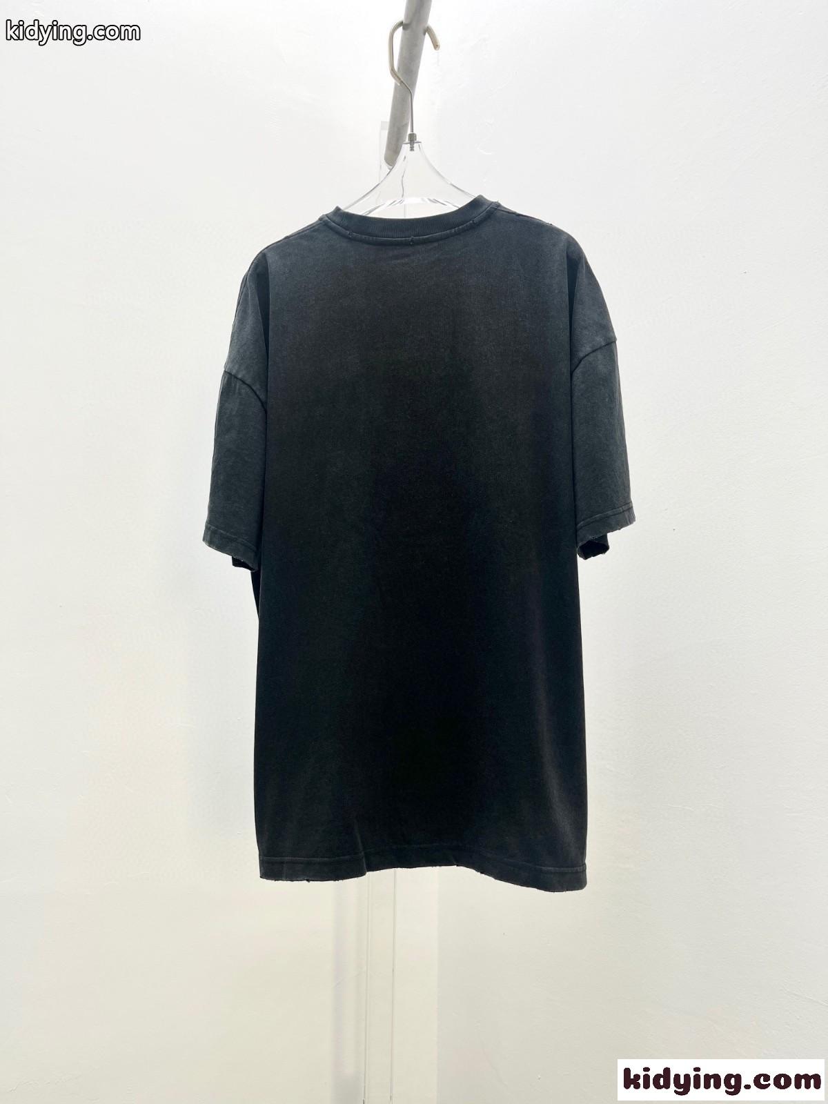ディストレスト ロゴ Tシャツ ヴェルサーチェ Tシャツ コピー カジュアル レディース-4